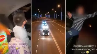 Актауцы устроили езду без правил ради видео