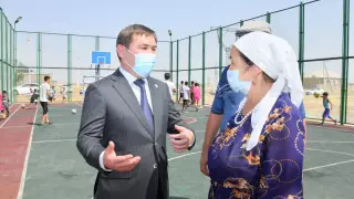 В Шымкенте появились две новые спортивные площадки