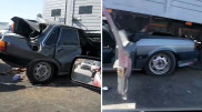 Водитель Audi чудом выжил в страшном ДТП в Шымкенте