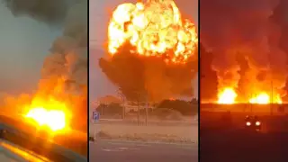 Взрыв прогремел в Жамбылской области. Горит военный склад 
