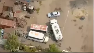 Дрон снимал действия подозреваемых в краже ГСМ на 17 миллионов тенге в Павлодаре