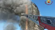 18-этажный дом полностью выгорел в пожаре в Милане