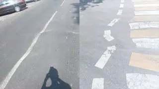 "Поплывший" асфальт удивил алматинцев