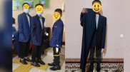 "Құдалықтан қалған сияқты". Түркістан облысында оқушыларға өлшемі үлкен киім берілген
