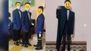 "Құдалықтан қалған сияқты". Түркістан облысында оқушыларға өлшемі үлкен киім берілген