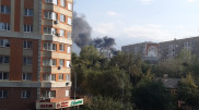 Пожар произошел на заброшенной стоянке в Алматы