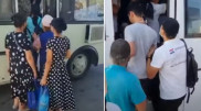 Давку в автобусах сняли на видео в Актау