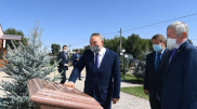 Нурсултан Назарбаев посетил село Альжан ана