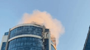 Здание "Казахмыса" загорелось в центре Нур-Султана