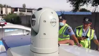 Камера "Сергек" на крыше полицейской машины удивила алматинцев