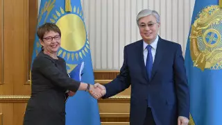 Президент Токаев встретился с главой ЕБРР