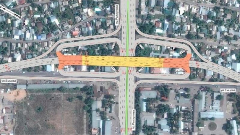 Крупный проспект перекроют из-за строительства развязки в Алматы
