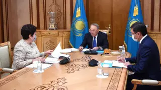 Назарбаев принял главу НИШ Шамшидинову