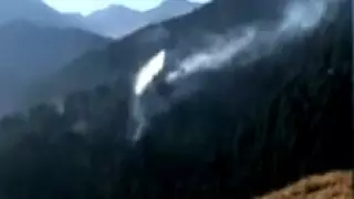 В горах Заилийского Алатау горит лес