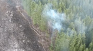 Пожар в горах Заилийского Алатау тушат с вертолета