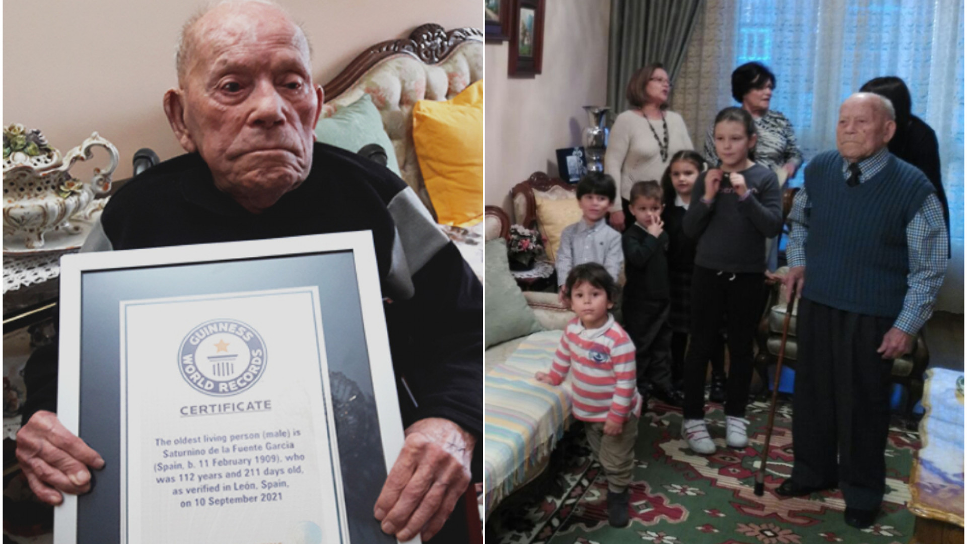 Умер самый старый в мире. Испанец Сатурнино де ла Фуэнте Гарсия. Самый старый человек в 2022 году. Самый старый человек в мире. Самый старый человек в мире 2021 года.