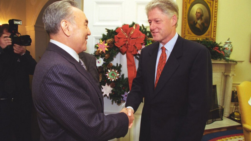 Нурсултан Назарбаев и Билл Клинтон. Фото из архива