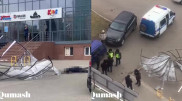 Металлическая конструкция упала на астанчанку: женщина в реанимации