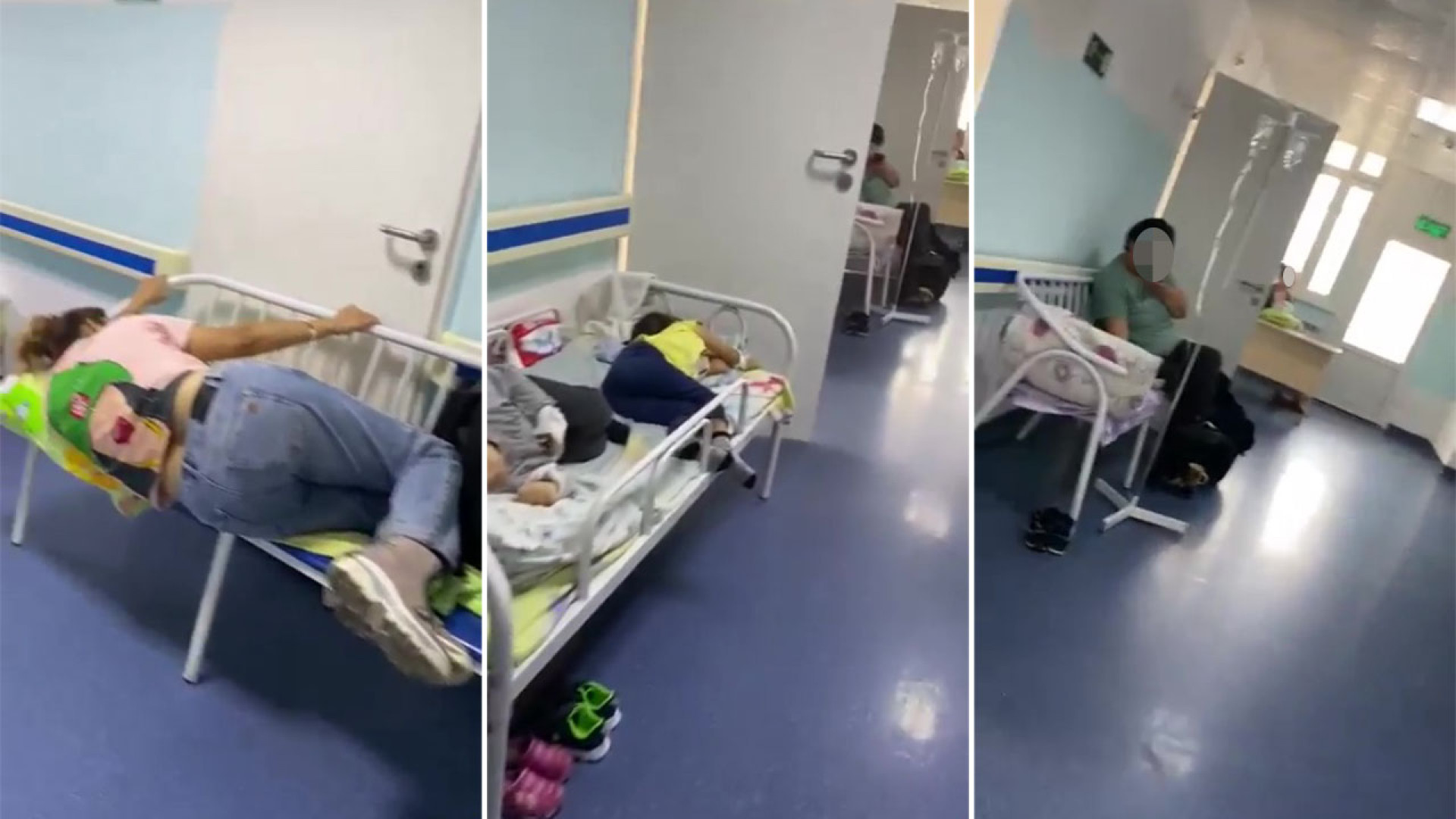 Больница тараза. Больные лежат в коридорах больницы. Детская больница Тараз. Дети в больнице в коридоре.