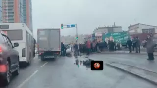 Пешеходов сбили вблизи рынка "Астаналык", один погиб