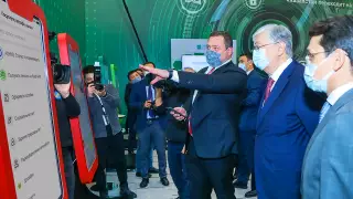 Михаил Ломтадзе презентовал Главе государства инновационные сервисы Kaspi.kz