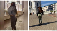 Тиктокерша спровоцировала скандал, снявшись в лосинах на фоне мечети в Казани