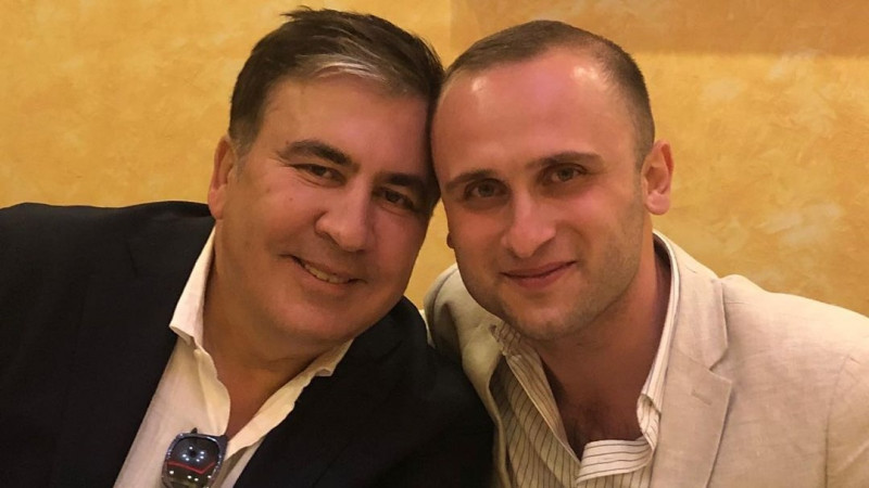 Михаил Саакашвили және оның ресми өкілі Ираклий Имнадзе