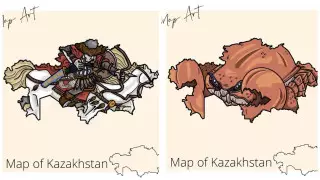 Неміс журналисі Қазақстан картасына неге балық пен шаян салған?