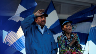 Президент Никарагуа Даниэль Ортега, вице-президент Росарио Мурильо. Фото ©REUTERS