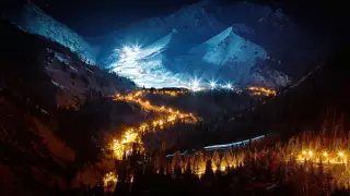 "Шымбулак" запустил ночные катания с самой высокой точки в мире