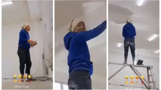 "Мурашки по коже". Кызылординка-штукатурщица поразила соцсети своим голосом