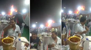 Видео застолья на фоне пожара стало вирусным в Сети