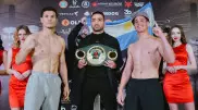 Данияр Елеусинов прошел взвешивание перед боем за титул чемпиона мира