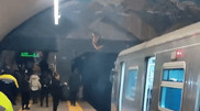 В Сети появилось видео задымления в алматинском метро