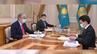 Президент Токаев заслушал отчет министра Мусина