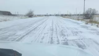 Село превратилось в каток в Павлодарской области