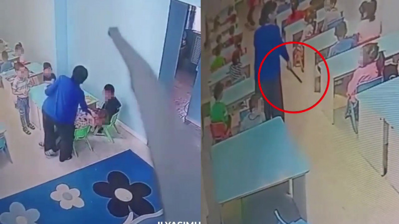 Воспитательница избивала детей в Алматы