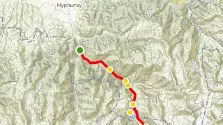 BS 28 - ГЭС-1 - Большое Алматинское озеро (БАО) - Гидрометеопост - перевал Озерный