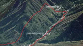 BS 28 (ГЭС-2) - ущелье Проходное - курорт "Алма-Арасан" - спуск по водораздельному хребту -  BS 28 (ГЭС-2)