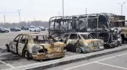 140 сожженных и обстрелянных машин находятся на штрафстоянке Алматы