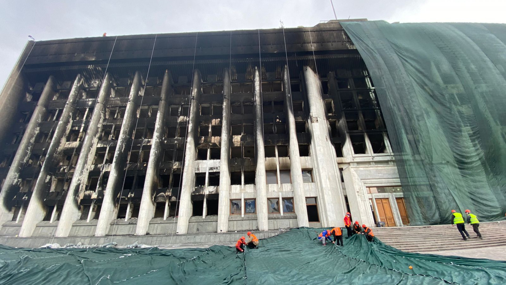 Как скоро восстановят здание акимата Алматы: 13 января 2022, 18:04 -  новости на Tengrinews.kz