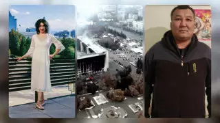 "Врезала мародеру". Алматинцы не дали сжечь свой дом на площади Республики