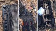 Тайник с гранатометом и автоматами обнаружили близ Тараза
