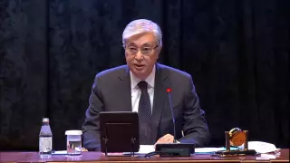 Появилось видео выступления Токаева на встрече с бизнесменами