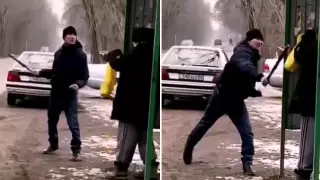 Задержан водитель, напавший с дубинкой на пожилого мужчину в Алматы