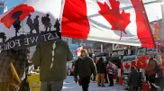 В Канаде начали замораживать банковские счета протестующих