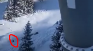Видео с попавшим под лавину лыжником напугало казахстанцев