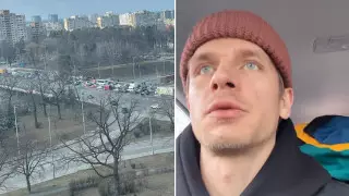 "Всю ночь провели в подвале, слышны взрывы". Дмитрий Щебет об обстановке в Киеве