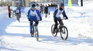 Соревнования по зимнему триатлону провели в столице