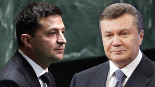 Владимир Зеленский (слева) и Виктор Янукович (справа). Коллаж с сайта 24tv.ua